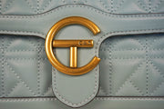 WLH-0348 Aqua Patterned Luxury Style Leather Handbag ( Queen's Favorite )