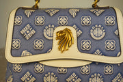WLH-1617 Blue & White Chic Style Handbag ( Queen's Favorite )