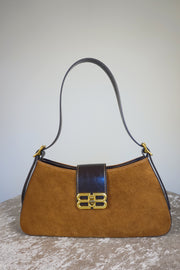 WLH-3110 Camel & Brown Luxury Style Leather Handbag ( Queen's Favorite )