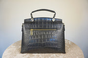 WLH-1604 Black Elegant Style Leather Handbag ( Queen's Favorite )