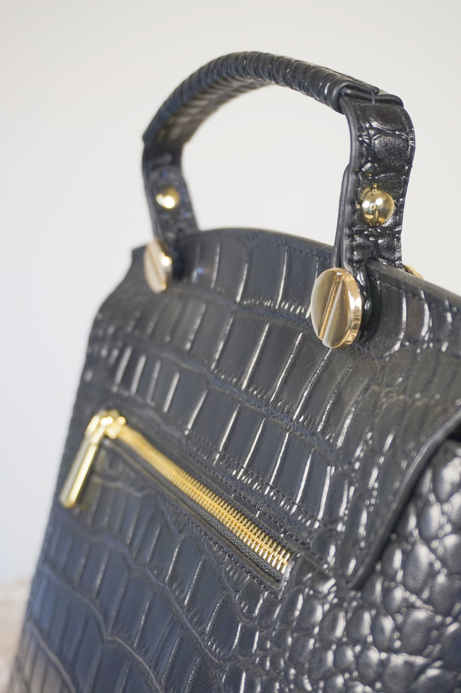 WLH-1604 Black Elegant Style Leather Handbag ( Queen's Favorite )
