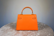 WLH-0918 Red-Orange Chic Style Leather Handbag