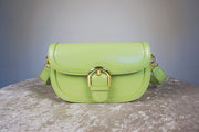WLH-2303 Lemon Green Chic Style Leather Handbag
