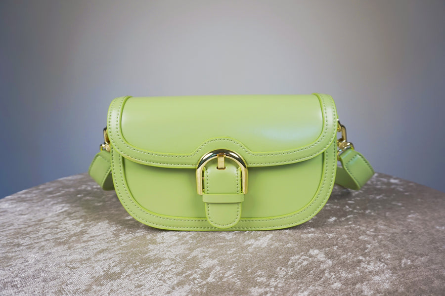 WLH-2303 Lemon Green Chic Style Leather Handbag