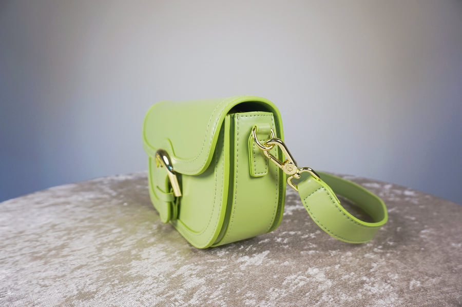 WLH-2303 Lemon Green Chic Style Leather Handbag