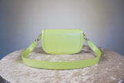 WLH-2303 Lemon Green Chic Style Leather Handbag