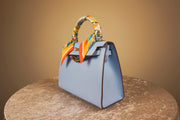 WLH-1601 Light Blue Chic Style Leather Handbag