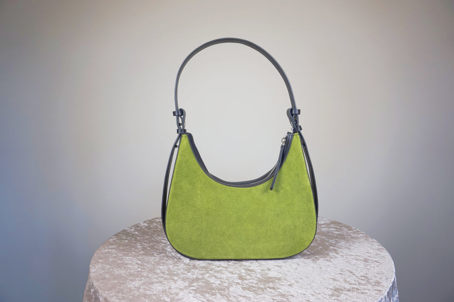WLH-0358 Vintage Green Casual Style Leather Handbag