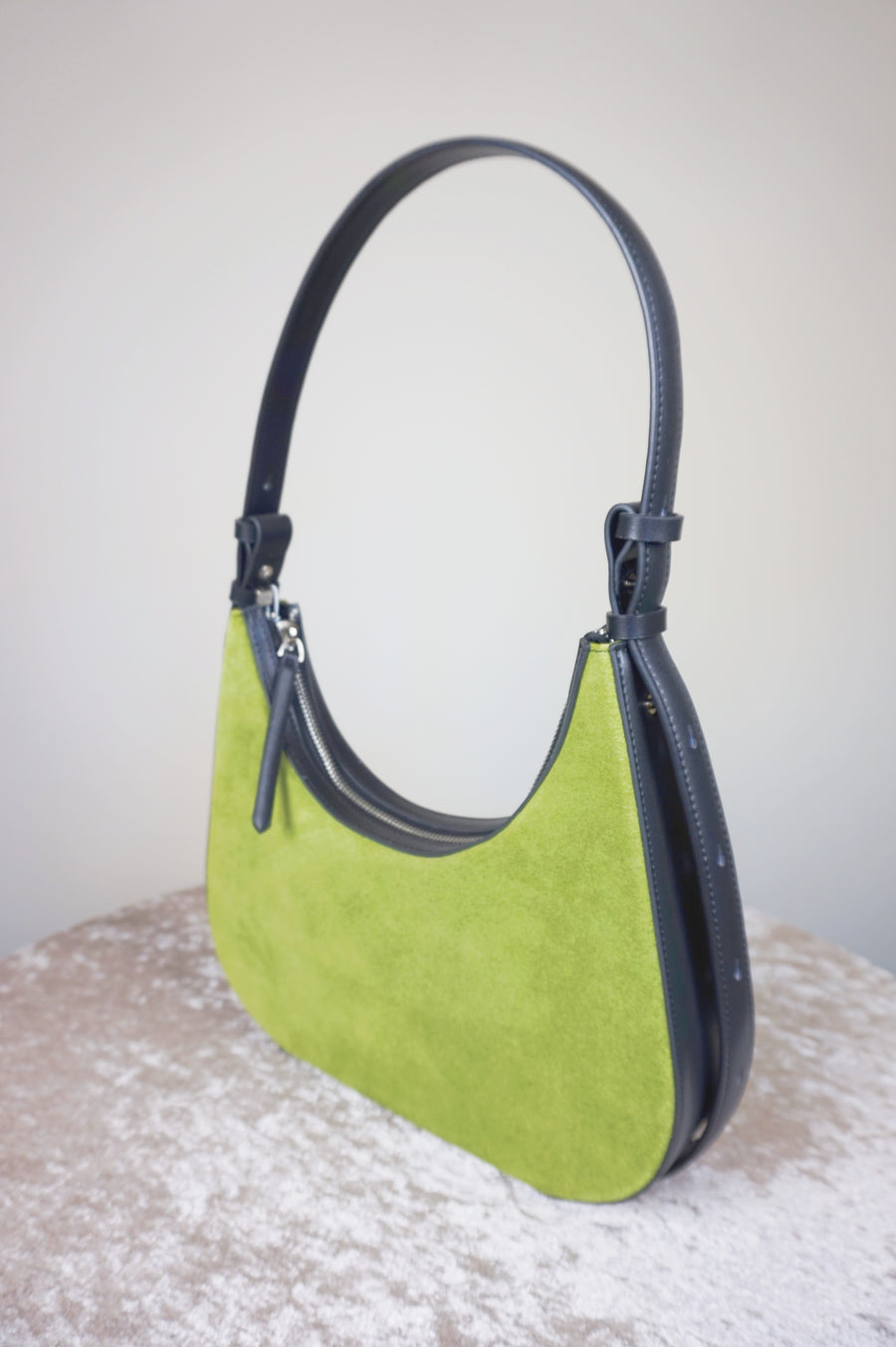 WLH-0358 Vintage Green Casual Style Leather Handbag