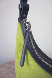 WLH-0358 Vintage Green Casual Style Leather Handbag