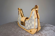 WLH-0518 Cream & Camel Check Handbag