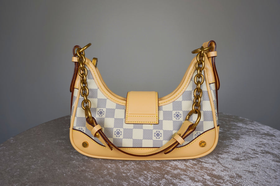 WLH-0518 Cream & Camel Check Handbag