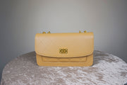 WLH-0228 Camel Elegant Style Leather Handbag