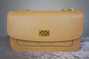 WLH-0228 Camel Elegant Style Leather Handbag