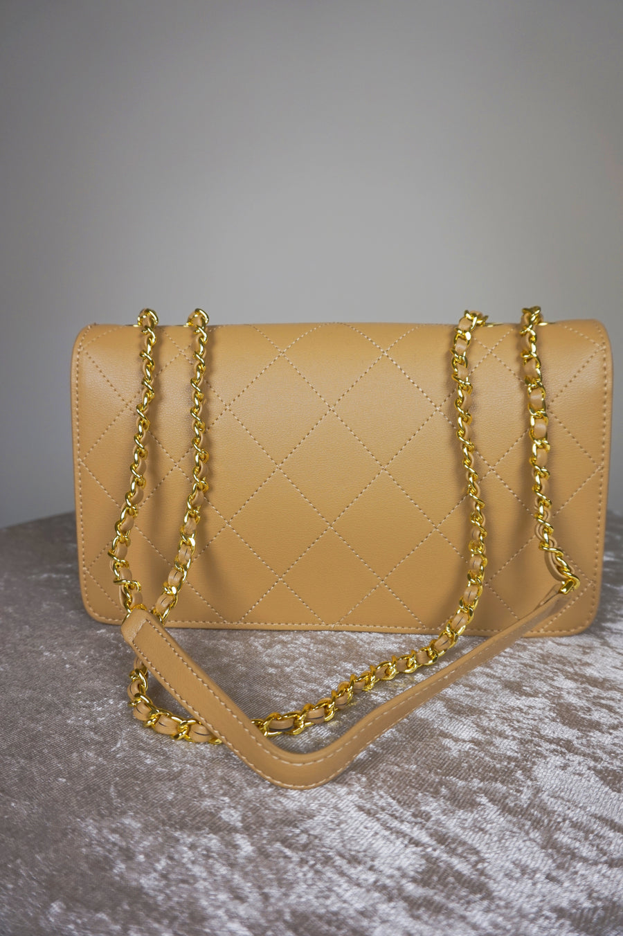 WLH-0228 Camel Elegant Style Leather Handbag