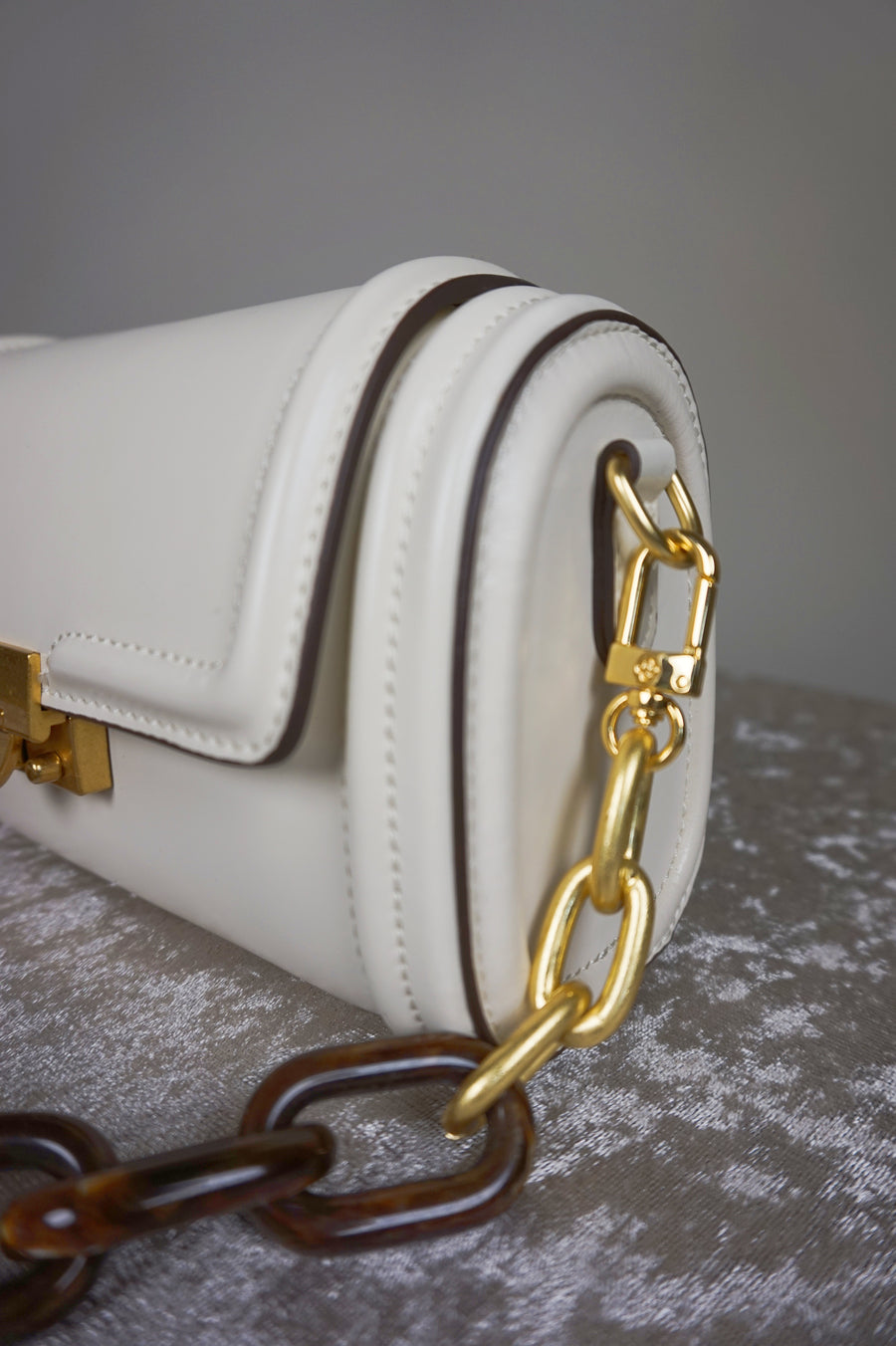 WLH-0701 White Chic Style Leather Handbag