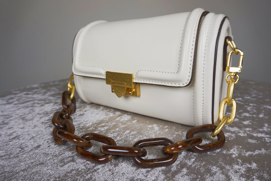 WLH-0701 White Chic Style Leather Handbag