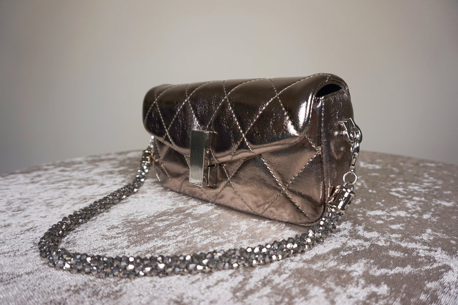 WLH-0811 Rose Gold Chic Style Leather Handbag