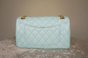 WLH-2301 Aqua Check Luxury Style Leather Handbag