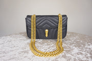 WLH-2806 Black Chic Style Leather Handbag