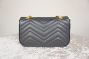 WLH-2806 Black Chic Style Leather Handbag