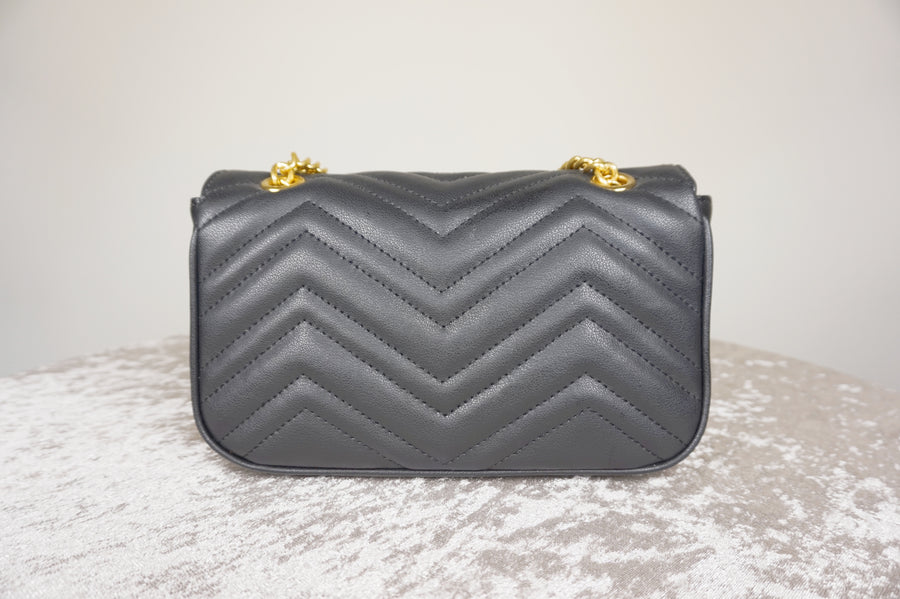 WLH-2806 Black Chic Style Leather Handbag
