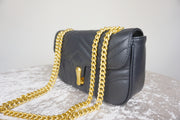 WLH-2806 Black Chic Style Leather Handbag