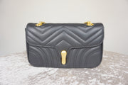 WLH-2806 Black Chic Style Leather Handbag
