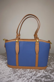 WLH-009 Dark Blue & Brown Leather Handbag