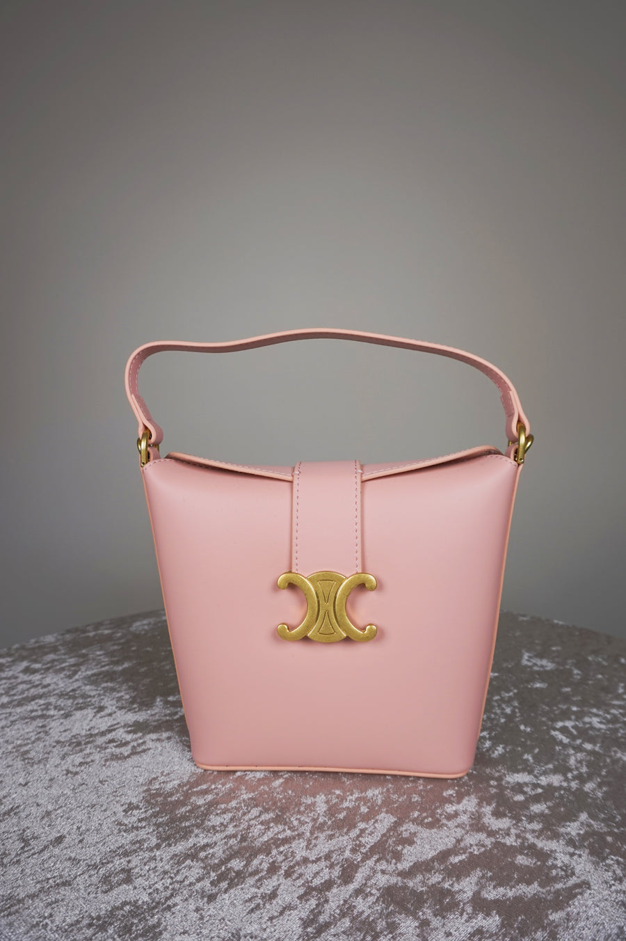 WLH-2304 Pink Chic Style Leather Handbag