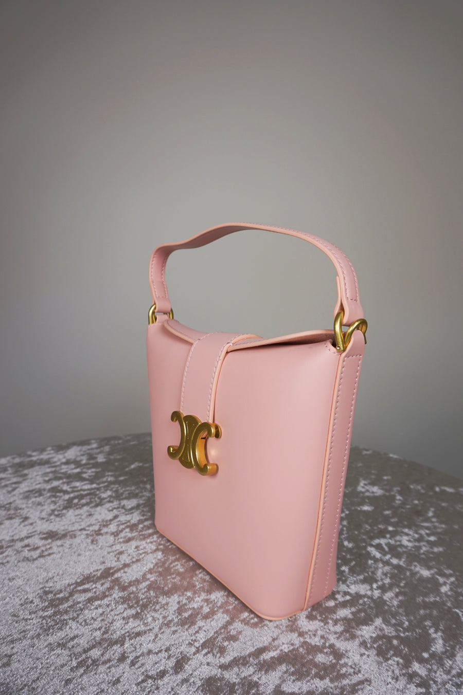 WLH-2304 Pink Chic Style Leather Handbag