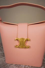 WLH-2304 Pink Chic Style Leather Handbag