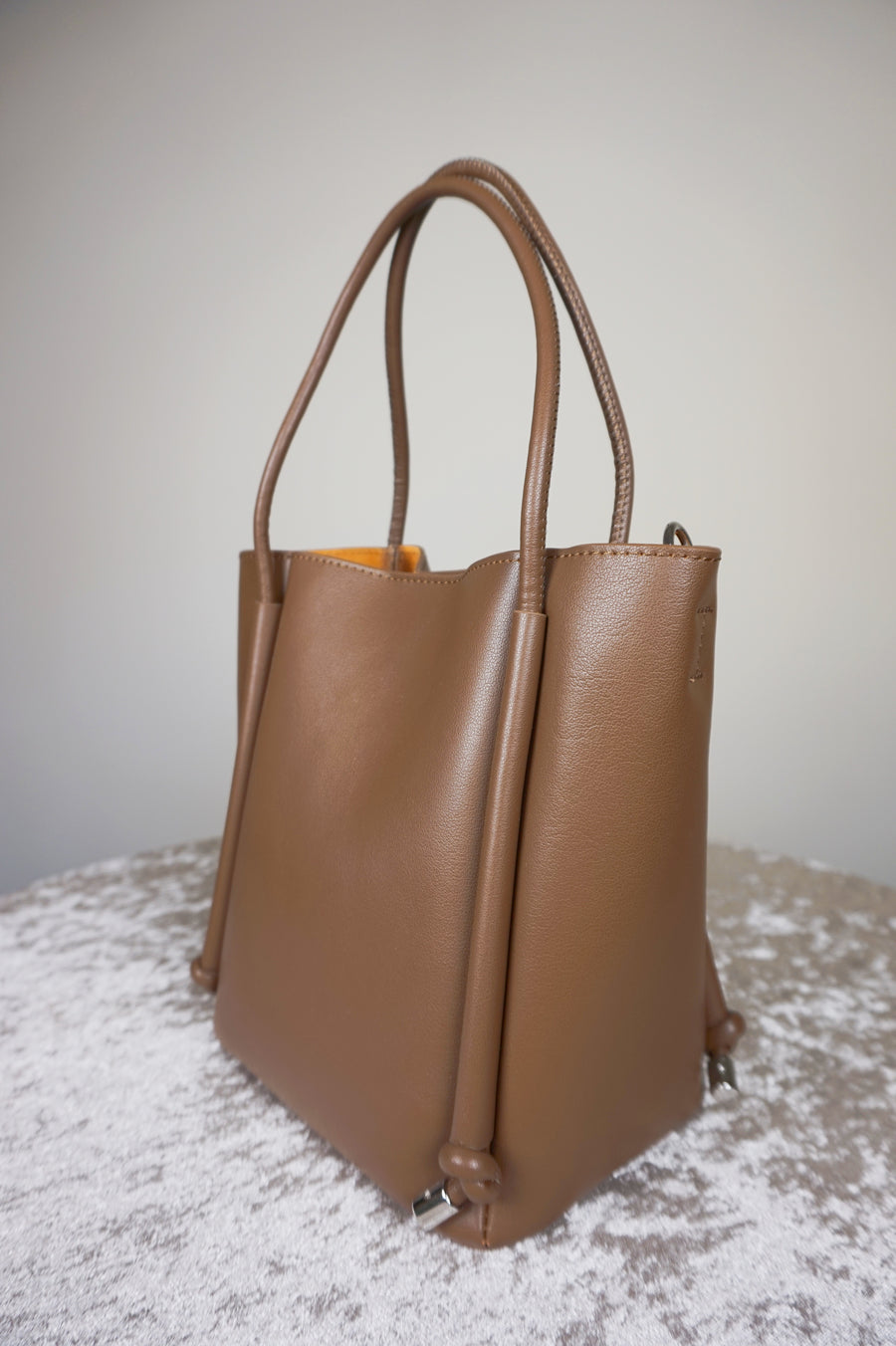 WLH-2801 Brown Chic Style Leather Handbag