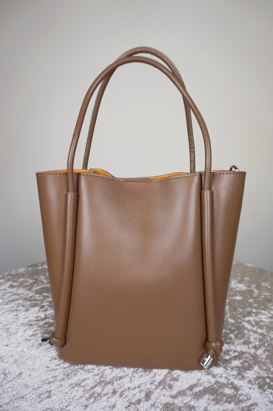 WLH-2801 Brown Chic Style Leather Handbag