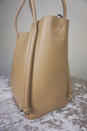WLH-2802 Beige Chic Style Leather Handbag