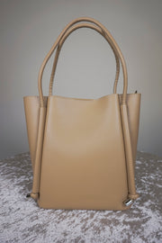 WLH-2802 Beige Chic Style Leather Handbag