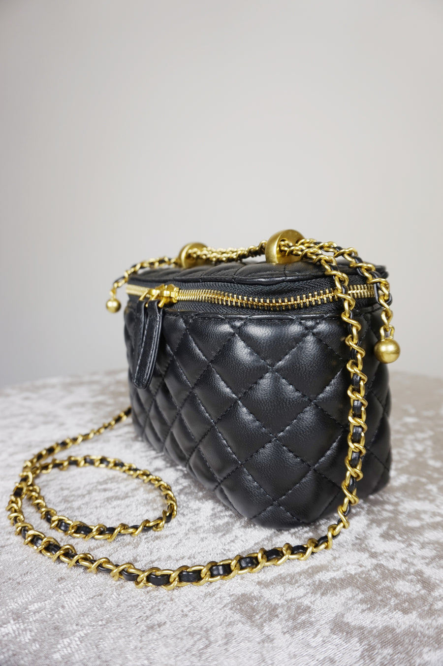 WLH-1401 Black Check Cute Style Leather Bag