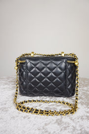 WLH-1401 Black Check Cute Style Leather Bag