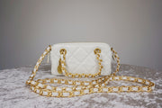 WLH-2808 Beige Cute Style Leather Bag