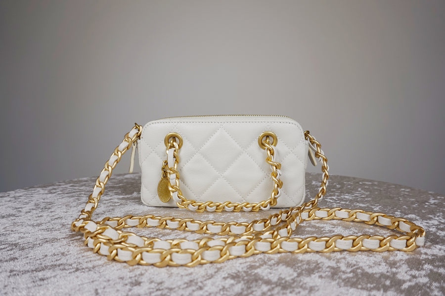WLH-2808 Beige Cute Style Leather Bag