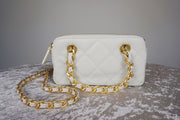 WLH-2808 Beige Cute Style Leather Bag