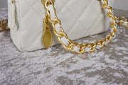 WLH-2808 Beige Cute Style Leather Bag