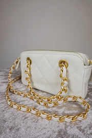 WLH-2808 Beige Cute Style Leather Bag