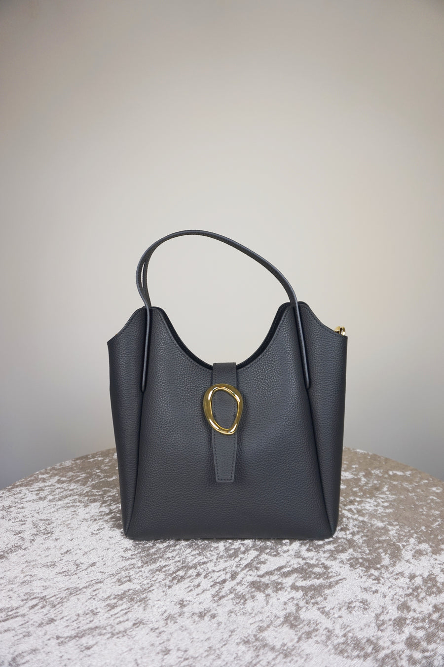 WLH-1610 Black Chic Style Leather Handbag