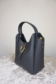 WLH-1610 Black Chic Style Leather Handbag