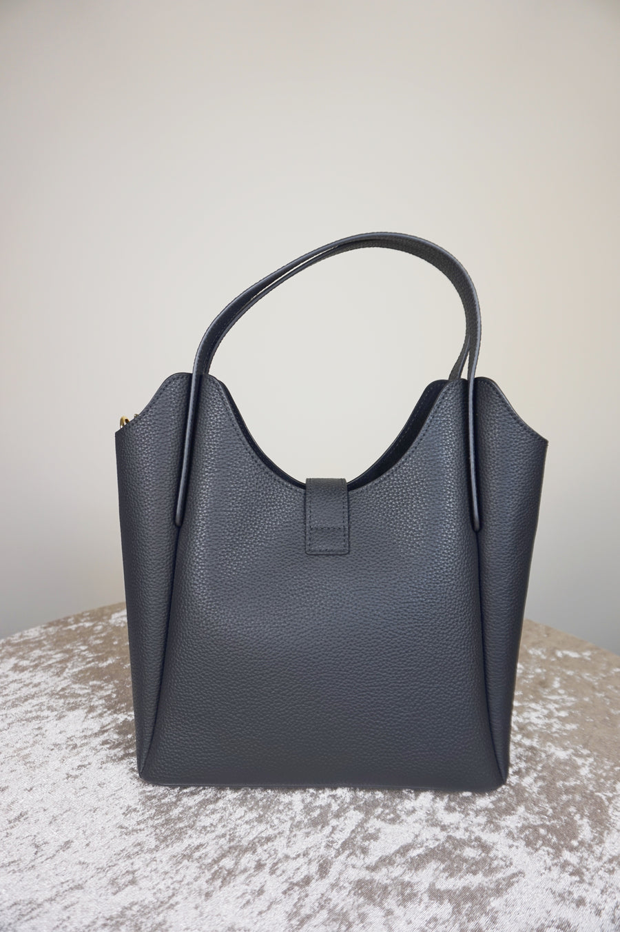 WLH-1610 Black Chic Style Leather Handbag