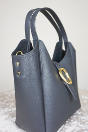 WLH-1610 Black Chic Style Leather Handbag