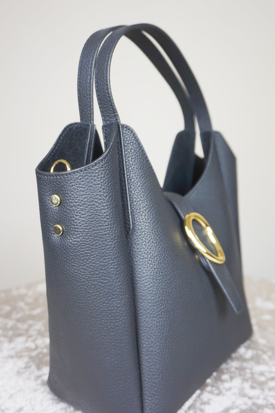 WLH-1610 Black Chic Style Leather Handbag