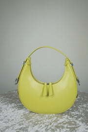 WLH-2401 Avocado Half Moon Leather Handbag