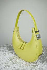 WLH-2401 Avocado Half Moon Leather Handbag
